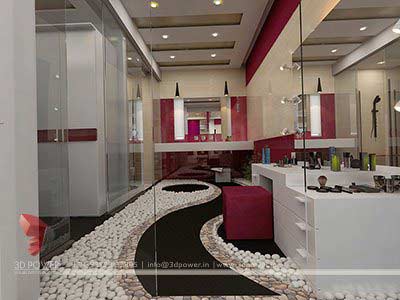 bathroom interior 3d rendering